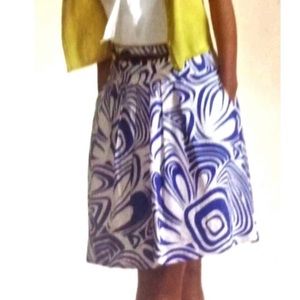 CAbi NWT Lombard Swirl Skirt A-line w/pock…